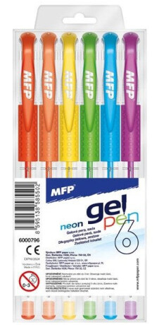 Gelové pero set NEON 6 ks - neuveden