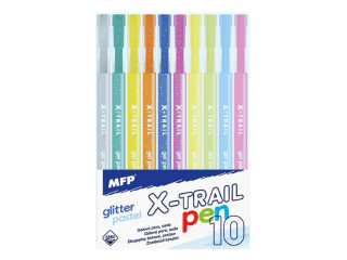 Gelové pero set BS 10ks GLITTER + PASTEL - 