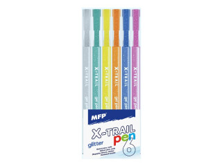Gelové pero set BS 6ks GLITTER - 