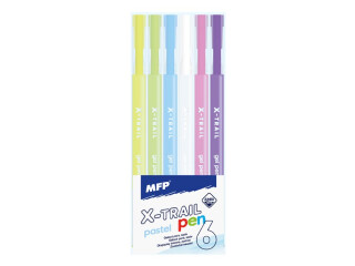 Gelové pero set BS 6ks PASTEL - 