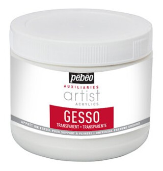 Gesso Transparent pro akrylové barvy 500 ml - 