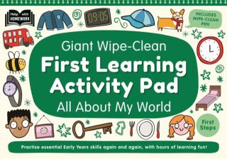 Giant Wipe-Clean First Learning Activity Pad All About My World - Autumn Publishing