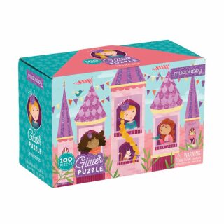Glitter Puzzle:Princess/Puzzle s gliry: Princezny (100 dílků) - neuveden