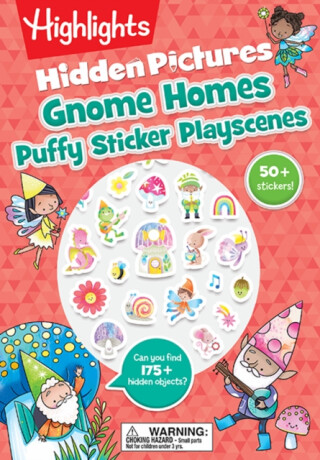 Gnome Homes Hidden Pictures Puffy Sticker Playscenes - 