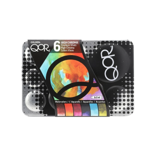 Golden QoR High Chroma Set - sada akvarelových barev QoR, 6 x 5 ml - 