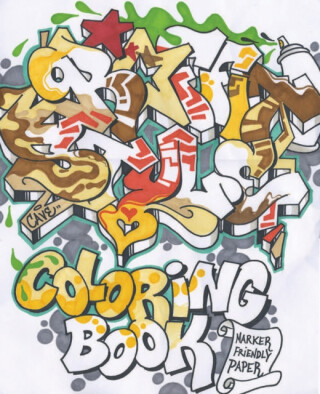 Graffiti Style Coloring Book - Björn Almqvist,Tobias Barenthin Lindblad