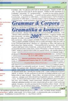 Gramatika a korpus 2007 - František Štícha