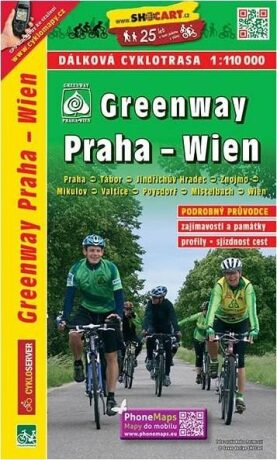Greenway Praha-Wien 1:110 000 - neuveden
