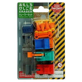 Gumovací puzzle figurky Dopravní sada - 