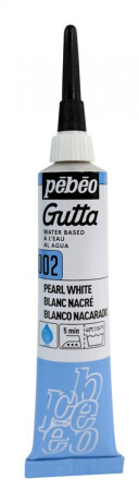 Gutta na hedvábí Pébéo 20ml – bílá (perlová) - 