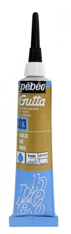Gutta na hedvábí Pébéo 20ml – zlatá - 