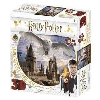 3D PUZZLE Harry Potter Bradavice a Hedwig 300 ks - neuveden