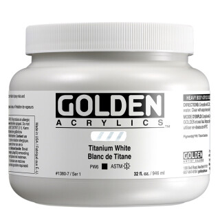 Akryl Golden HB 946ml – 1380 Titanium White - 
