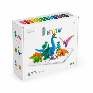 Hey Clay Kreativní modelovací sada - Dinosauři (18 ks modelíny) - neuveden