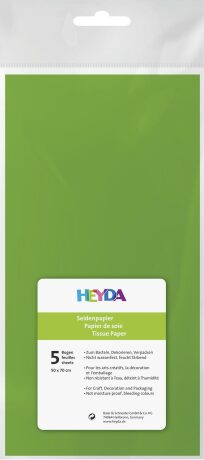 Hedvábný papír 50x70 18g sv. zelený (5 ks) - neuveden