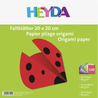 HEYDA Papíry na origami 20 x 20 cm ( 100 ks ) - neuveden