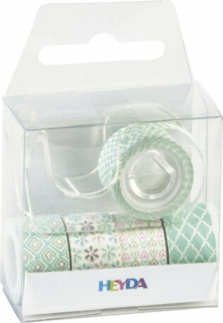 Páska 1,2cm x 3m Mini samolep. zelená (5 ks) - neuveden