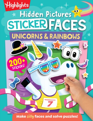 Hidden Pictures Sticker Faces: Unicorns & Rainbows - 
