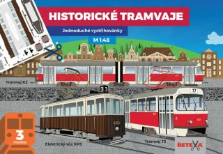 Historické tramvaje - Jednoduché vystřihovánky - neuveden