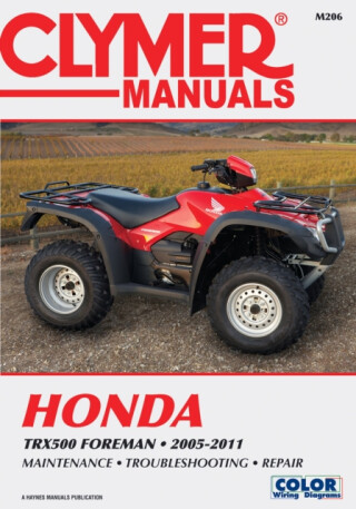 Honda TRX500 Foreman Series ATV (2005-2011) Service Repair Manual - Haynes Publishing