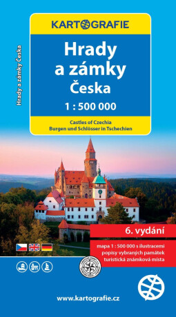 Hrady a zámky Česka 1:500 000 - neuveden