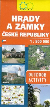 Hrady a zámky České republiky - 1:800 000 - 