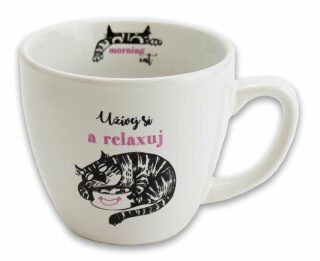 Hrnek Kočka s miskou - Hrnky Morning Cat - neuveden