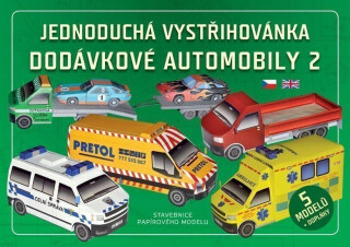 Jednoduchá vystřihovánka dodávkové automobily 2 - Stavebnice papírového modelu - neuveden