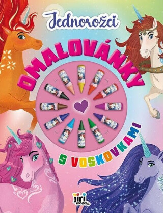 Jednorožci - Omalovánky s voskovkami - neuveden
