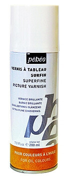 Jemný lesklý malířský lak pro oleje 200 ml sprej - 