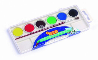 JOVI vodové barvy 6ks + štětec - neuveden