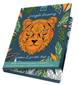 Jungle Dreams Colour and Scratch Book - Creative Mile