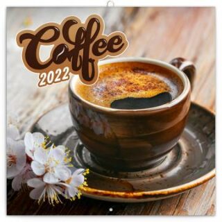 Kalendář 2022 poznámkový: Káva, voňavý, 30 × 30 cm (západní kalendárium) - neuveden