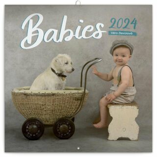 Kalendář 2024 poznámkový: Babies - Věra Zlevorová, 30 × 30 cm - neuveden