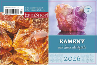 Kalendář 2026 Kameny aneb Léčivá síla krystalů - stolní, týdenní - neuveden