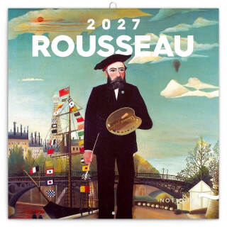 NOTIQUE Poznámkový kalendář Henri Rousseau 2027, 30 x 30 cm - 