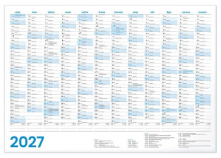 Roční kalendář 2027, A2 - 