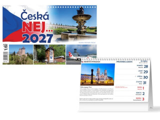 Kalendář 2027 stolní Česká NEJ… - 