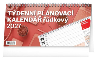Stolní kalendář Plánovací řádkový 2027 - 