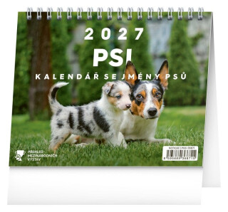 Stolní kalendář Psi - se jmény psů 2027 - 