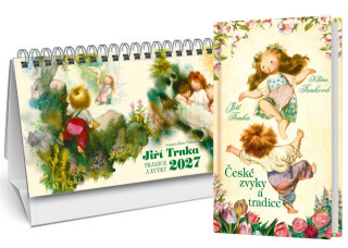 Trnkův stolní kalendář 2027 + České zvyky a tradice - Klára Trnková