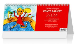 Děti malují pro KONTO BARIÉRY - stolní kalendář 2024 - neuveden