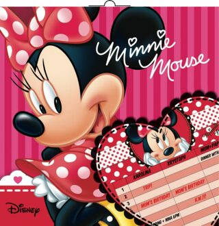 Kalendář - Plánovací W. Disney Minnie - Walt Disney