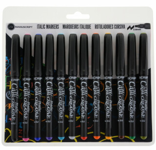 Kaligrafické fixy Manuscript Callicreative 12ks Broad - 