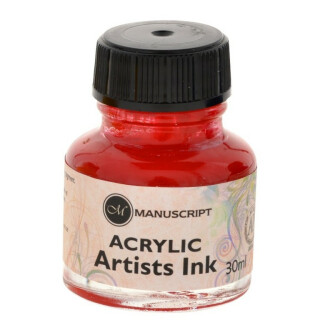 Kaligrafický inkoust Manuscript 30ml – červený - 