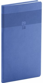 Diář 2018 - Aprint - kapesní, modrý, 9 x 15,5 cm - neuveden