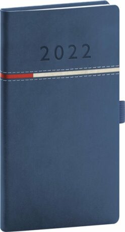 Kapesní diář Tomy 2022, modročervený - neuveden