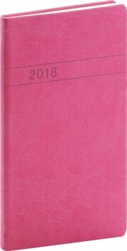 Diář 2018 - Vivella - kapesní, magenta, 9 x 15,5 cm - neuveden