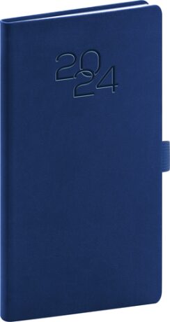 Kapesní diář Vivella Classic 2024, modrý - neuveden