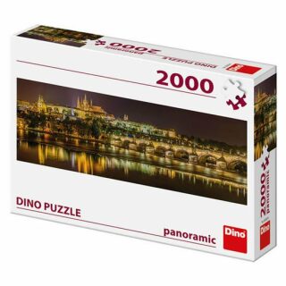 Puzzle 2000 Karlův most v noci panoramic - neuveden
